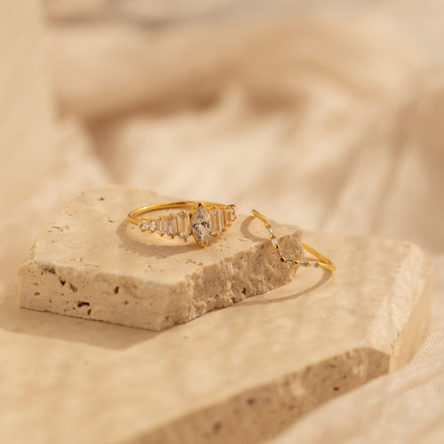 Art Deco Diamond Ring Set