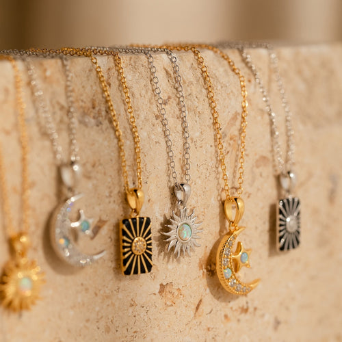 Celestial Pendant Necklace Collection
