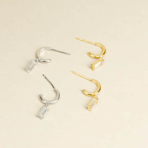 Baguette Glamour Hoops