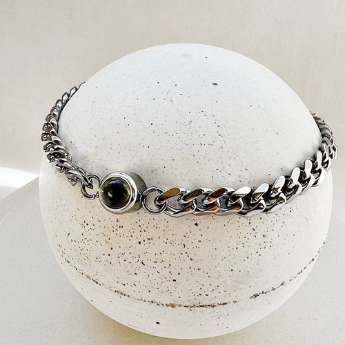 Cuban Chain Photo Bracelet