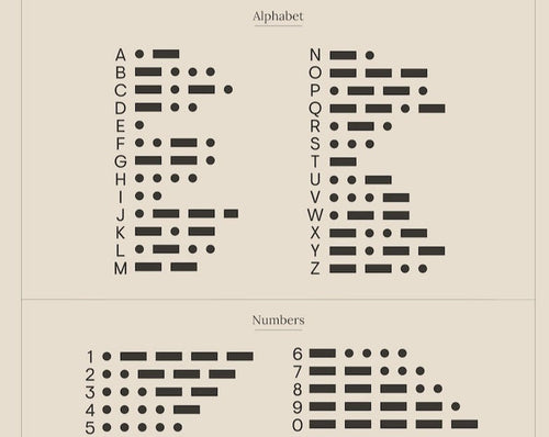 Initial Morse Code Necklace