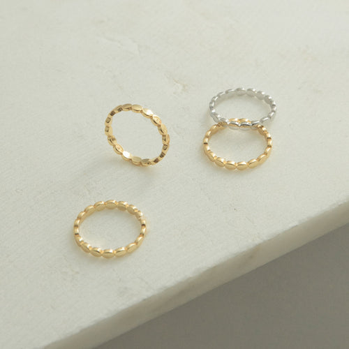 Regal Beaded Stackable Ring