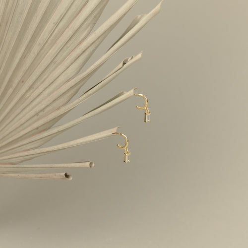 Baguette Glamour Hoops