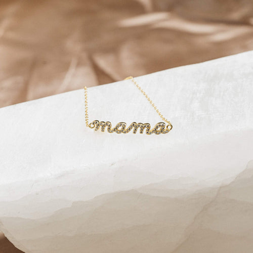 Mama Script Bracelet