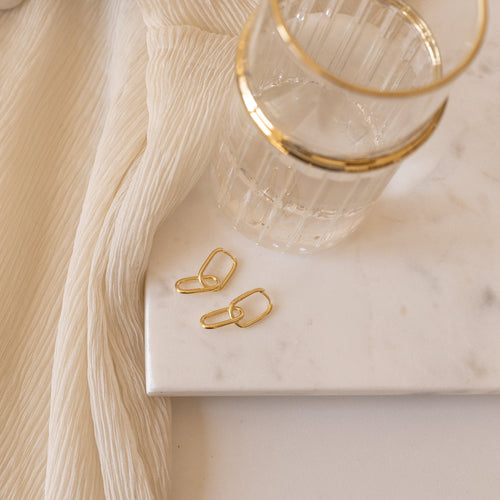 Amanda Double Link Earrings