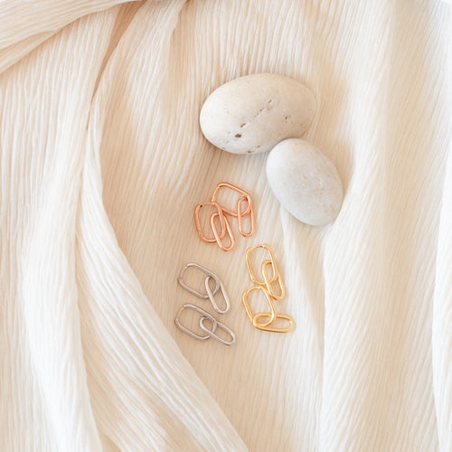 Amanda Double Link Earrings