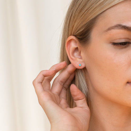 Ariel Turquoise Stud Earrings