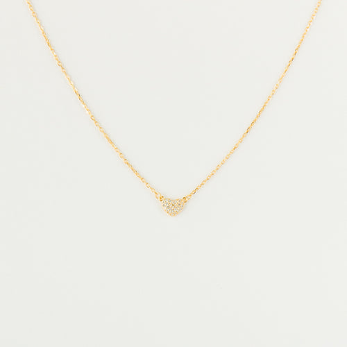 Pave Heart Necklace