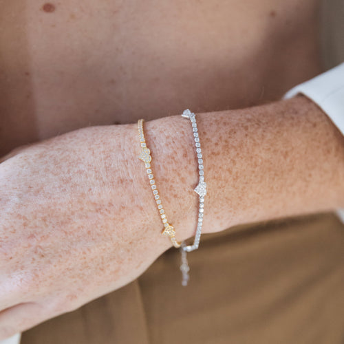 Pave Heart Bracelet