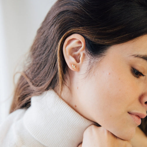 Arya Petal Stud Earrings