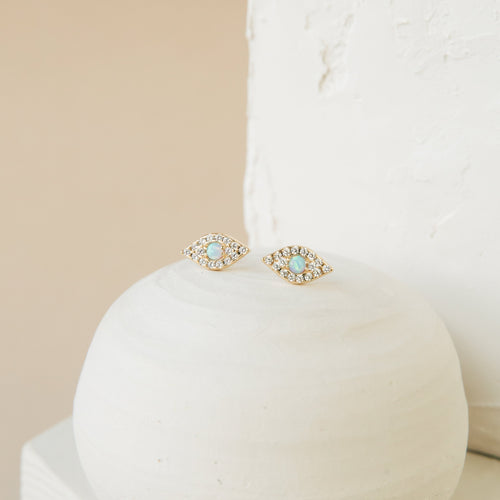 Opal Eye Studs