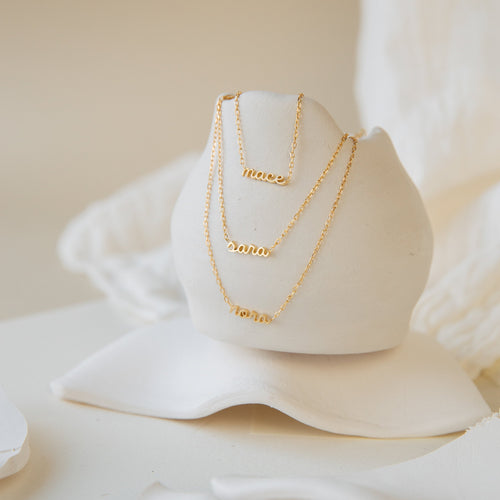 Petite Tiny Name Necklace