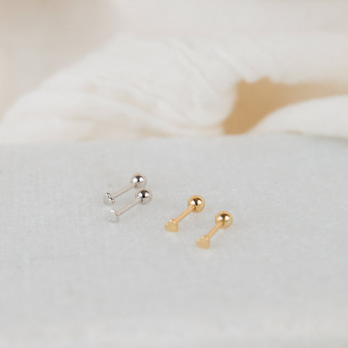 Tiny Heart Studs