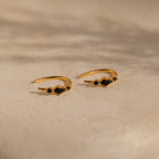 Amaya Black Diamond Threader Earrings