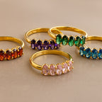 The Oval Birthstone Ring