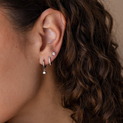 Classic Diamond Earrings Set