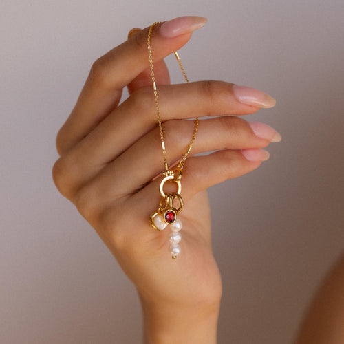 Hinged Circle Pendant Bracelet