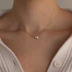 Dainty Duo Pearl Necklace