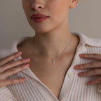 Tiny Pearl Diamond Necklace