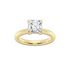 1.50 ctw Asscher Lab-Grown Diamond Solitaire Engagement Ring in 14K Yellow Gold for Women | Colorless D, VVS1 Clarity, IGI Certified
