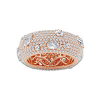 Astrid 3 3/4 ctw Multi-Shape Lab Grown Diamond Pave Scatter Eternity Band 14K Rose Gold, DE, VS1