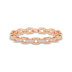 2 ctw Round Lab Grown Diamond Station Pave Bracelet - 8.0 Inches 14K Rose Gold, DE, VS1
