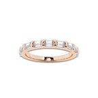 Mae 1/3 ctw Baguette Lab Grown Diamond Wedding Band 14K Rose Gold, DE, VS1