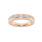 Lana 1 ctw Baguette Lab Grown Diamond Seven Stone Anniversary Band 14K Rose Gold, DE, VS1