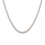 10 ctw Round Lab Grown Diamond Four-Prong Tennis Necklace 14K Rose Gold, DE, VS1