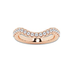Karla 2/5 ctw Round Lab Grown Diamond Prong Set Wedding Band 14K Rose Gold, DE, VS1