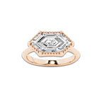 Laila 2 ctw Dutch Marquise Lab Grown Diamond Vintage Solitaire Engagement Ring 14K Rose Gold, EF, VS2 | IGI Certified, 2 ct Center