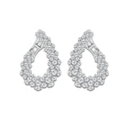 2 7/8 ctw Round Lab Grown Diamond Earrings 18K White Gold, DE, VS1