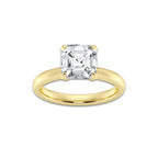 2.50 ctw Asscher Lab-Grown Diamond Solitaire Engagement Ring in 14K Yellow Gold for Women | Colorless D, VVS1 Clarity, IGI Certified