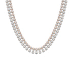 15 1/2 ctw Pear Lab Grown Diamond Choker Necklace 14K Rose Gold, DE, VS1