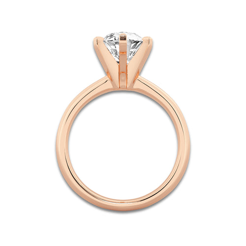 7.00 ctw Marquise Lab-Grown Diamond Minimalist Engagement Ring in 14K Rose Gold for Women | D Color, VVS1 Clarity, IGI Certified