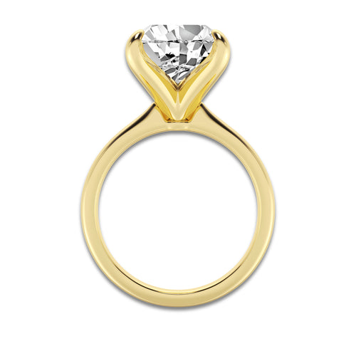 5.00 ctw Pear Lab-Grown Diamond Solitaire Engagement Ring in 14K Yellow Gold for Women | Colorless D, VVS1 Clarity, IGI Certified