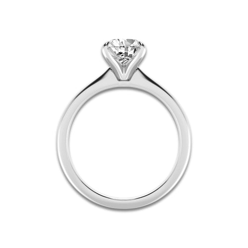 1.00 ctw Pear Lab-Grown Diamond Solitaire Engagement Ring in Platinum for Women | Colorless D, VVS1 Clarity, IGI Certified