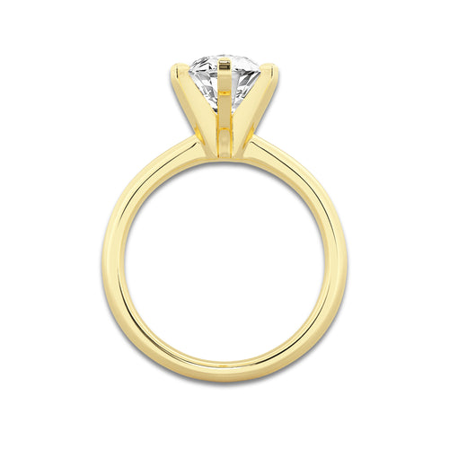 8.00 ctw Marquise Lab-Grown Diamond Minimalist Engagement Ring in 14K Yellow Gold for Women | E Color, VS1 Clarity, IGI Certified