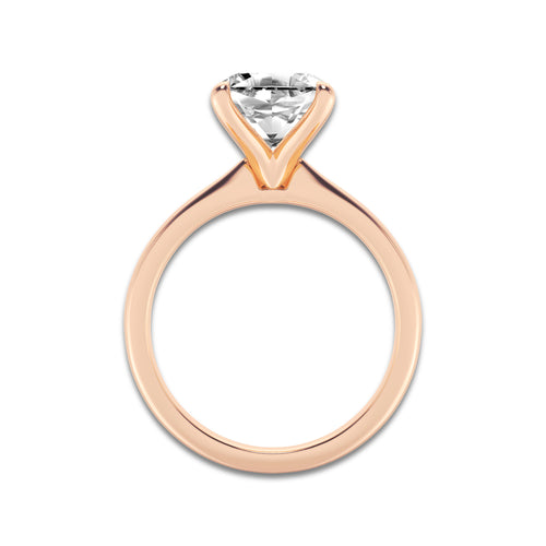 3.00 ctw Asscher Lab-Grown Diamond Solitaire Engagement Ring in 14K Rose Gold for Women | Colorless D, VVS1 Clarity, IGI Certified