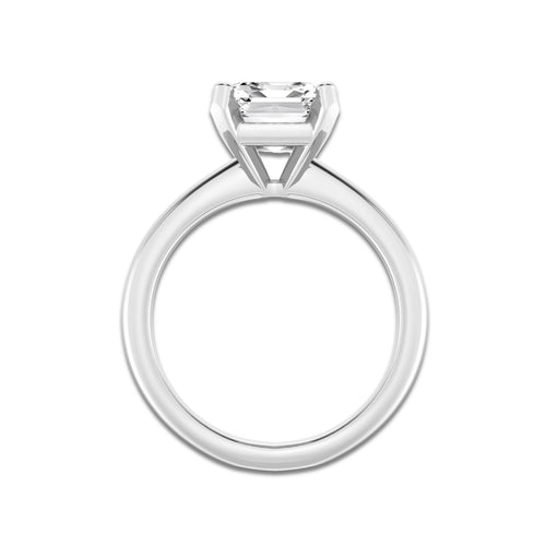 4.00 ctw Emerald Lab-Grown Diamond Minimalist Engagement Ring in Platinum for Women | D Color, VVS1 Clarity, IGI Certified