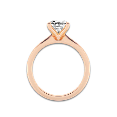 1.50 ctw Asscher Lab-Grown Diamond Solitaire Engagement Ring in 14K Rose Gold for Women | Colorless D, VVS1 Clarity, IGI Certified