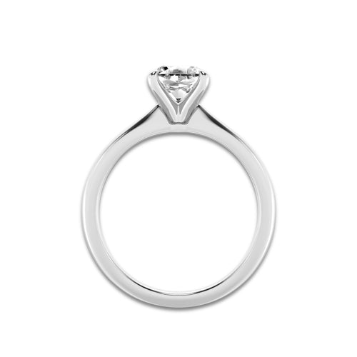1.00 ctw Asscher Lab-Grown Diamond Solitaire Engagement Ring in 14K White Gold for Women | Colorless D, VVS1 Clarity, IGI Certified