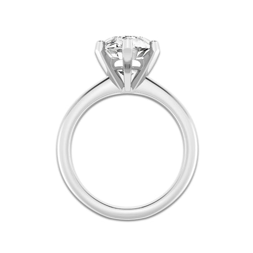 5.00 ctw Marquise Lab-Grown Diamond Minimalist Engagement Ring in 14K White Gold for Women | D Color, VVS1 Clarity, IGI Certified