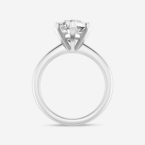5.00 ctw Marquise Lab-Grown Diamond Minimalist Engagement Ring in Platinum for Women | E Color, VS1 Clarity, IGI Certified