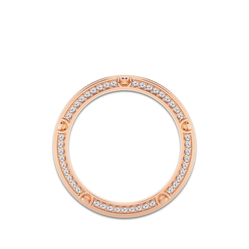 1 1/3 ctw Round Lab Grown Diamond Eternity Band - 6.5mm Width 14K Rose Gold, DE, VS1