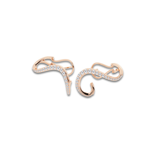 1 2/5 ctw Curve Flow Wraparound Earrings 14K Rose Gold, DE, VS1