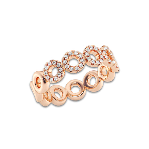 Carmen 1/4 ctw Round Lab Grown Diamond Circle Band 14K Rose Gold, DE, VS1