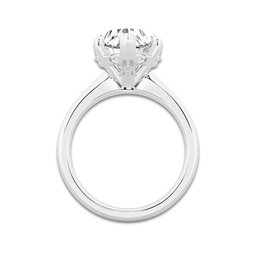 3 ctw Heart Lab Grown Diamond Hidden Halo Engagement Ring Platinum, E, VS1 | 3 ct Center