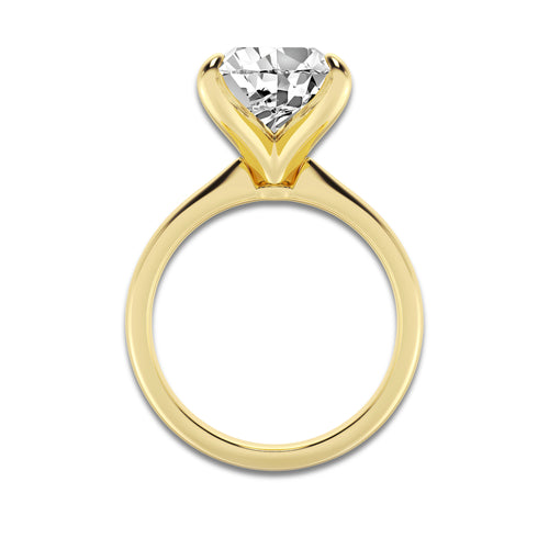4.00 ctw Pear Lab-Grown Diamond Solitaire Engagement Ring in 14K Yellow Gold for Women | Colorless D, VVS1 Clarity, IGI Certified