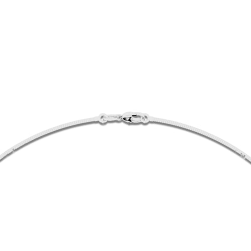 2 ctw Pear Lab Grown Diamond Solitaire Pendant with Omega Chain 14K White Gold, E, VS1 | IGI Certified, 2 ct Center